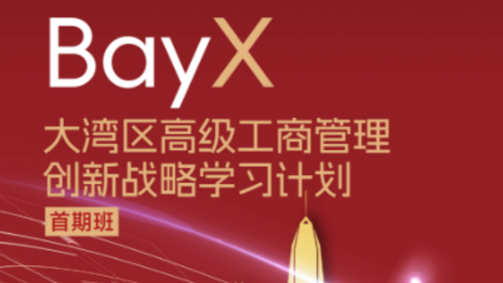 正在招生 | BayX 大湾区高级工商管理创新战略学习计划